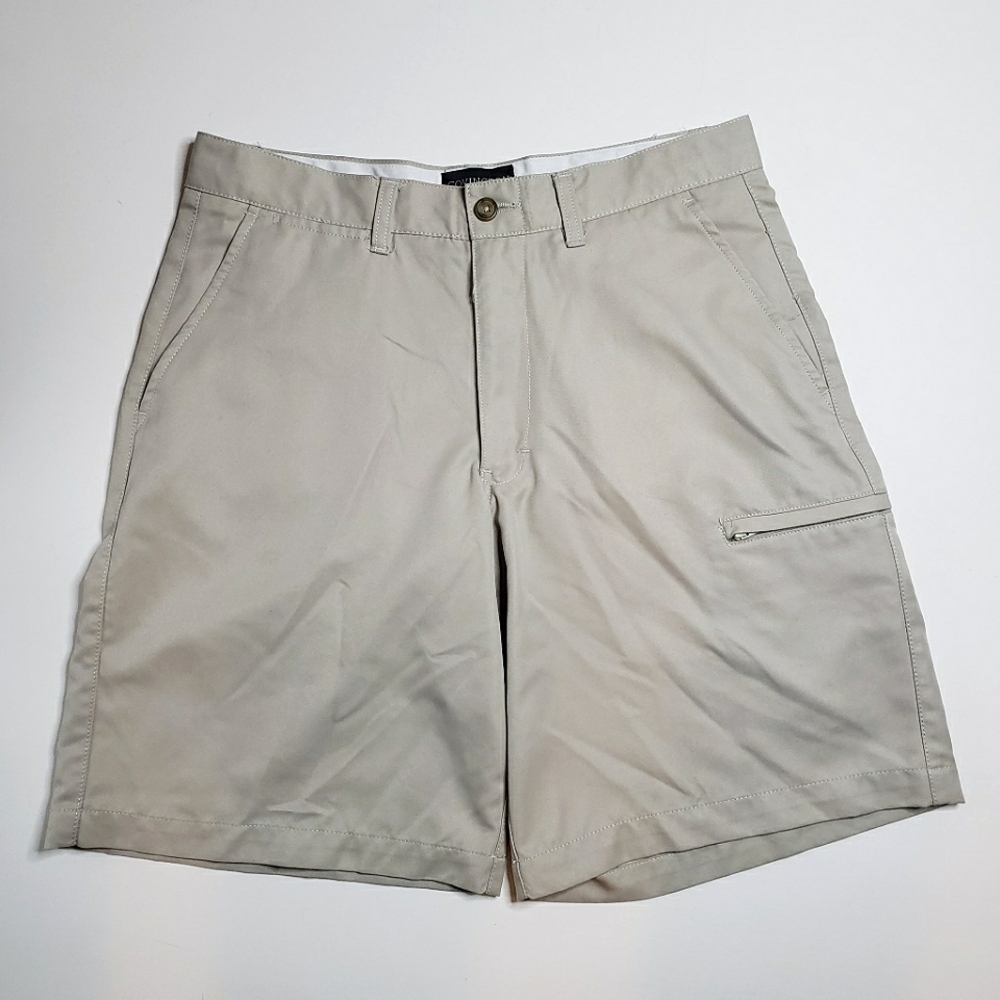 Men's Beige Khaki Covington Shorts Size 32 Business Travel School NWOT